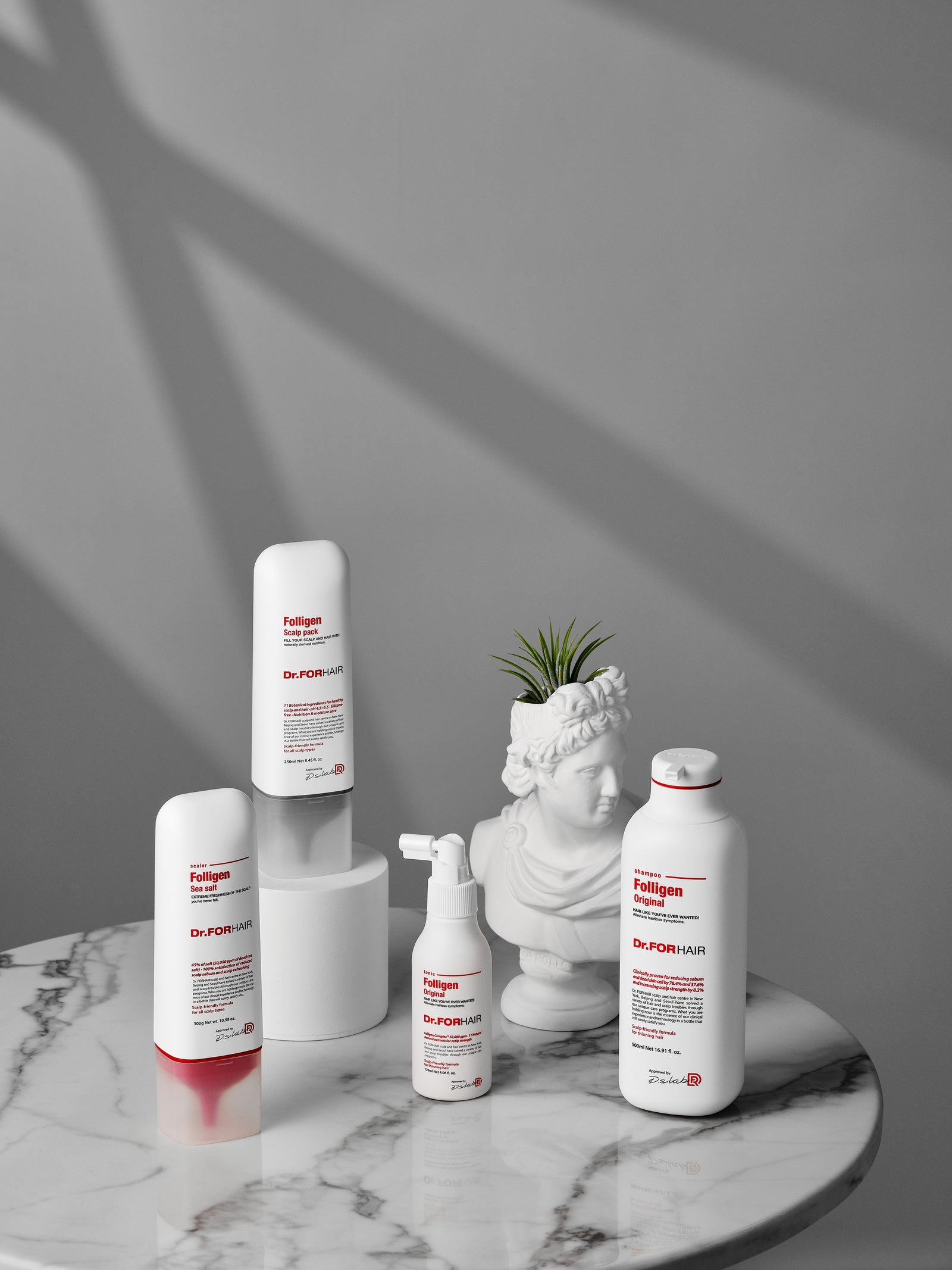 dr.forhair folligen 系列 folligen original, folligen tonic, folligen scalp pack, folligen sea salt scarler