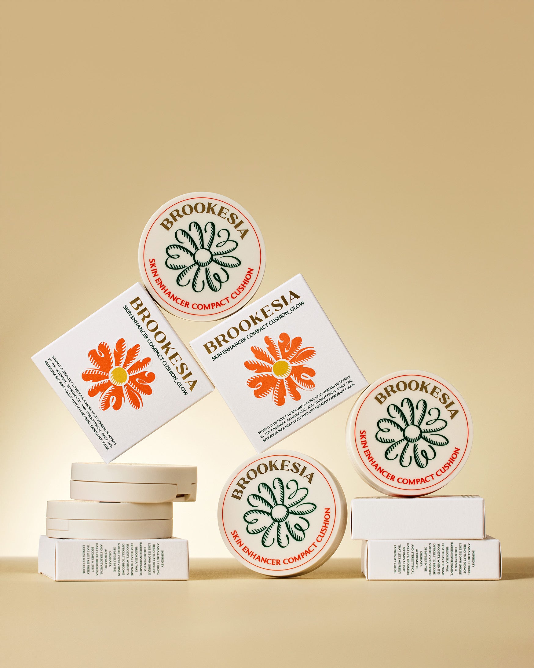 數個 Brookesia Skin Enhancer Compact Cushion (Glow) 氣墊粉底