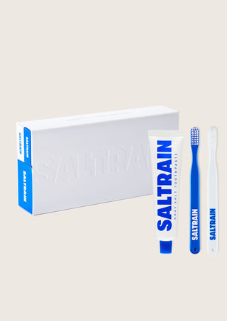 SALTRAIN 牙刷牙膏組合套裝 (藍色 100g)
